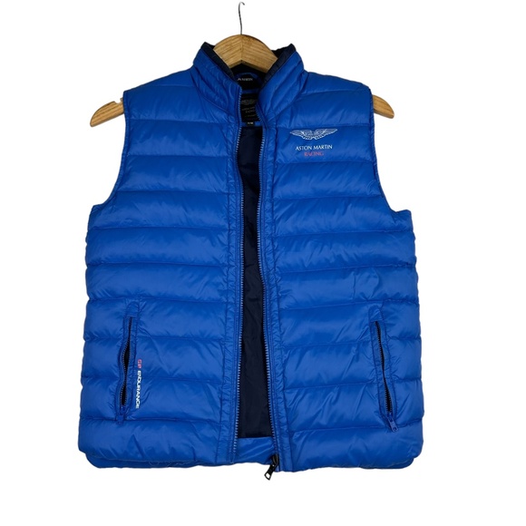 Hackett London Men's Aston Martin Racing Vest‎ Blue Jacket Size 11/12 HM402102 - Picture 1 of 5